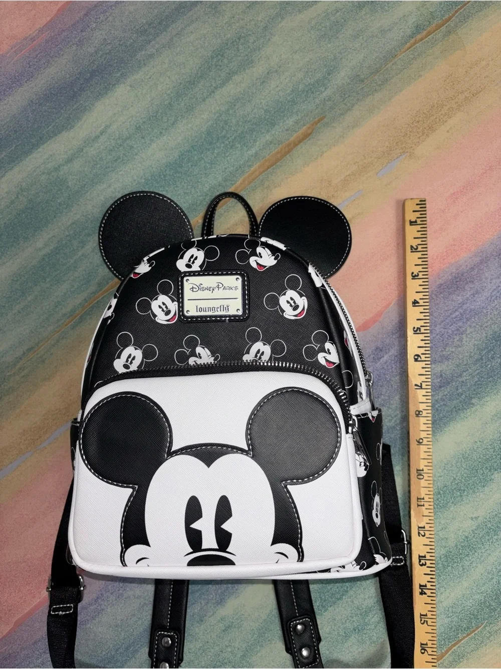 Loungefly Disney Parks Excl. Black & white Mickey Mouse face expressions